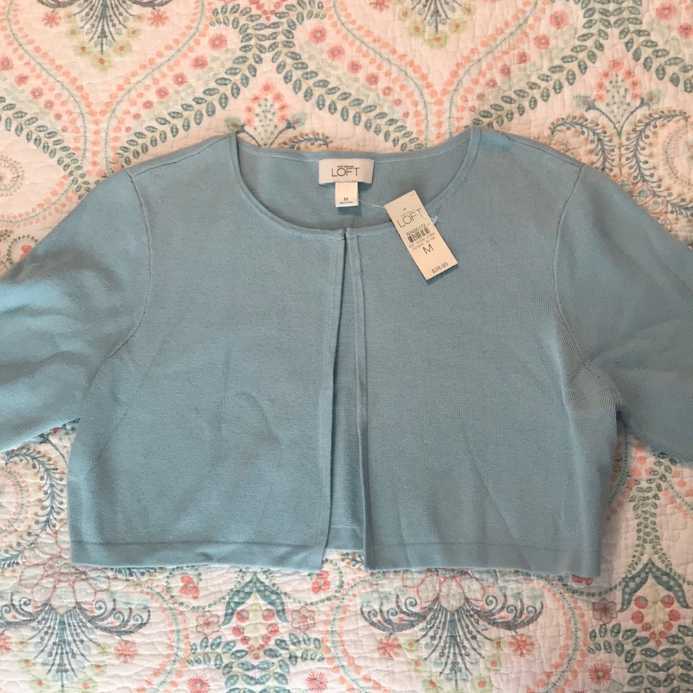 Ann Taylor Loft Cropped Cardigan